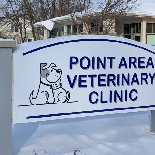 Point Area Veterinary Clinic Sign